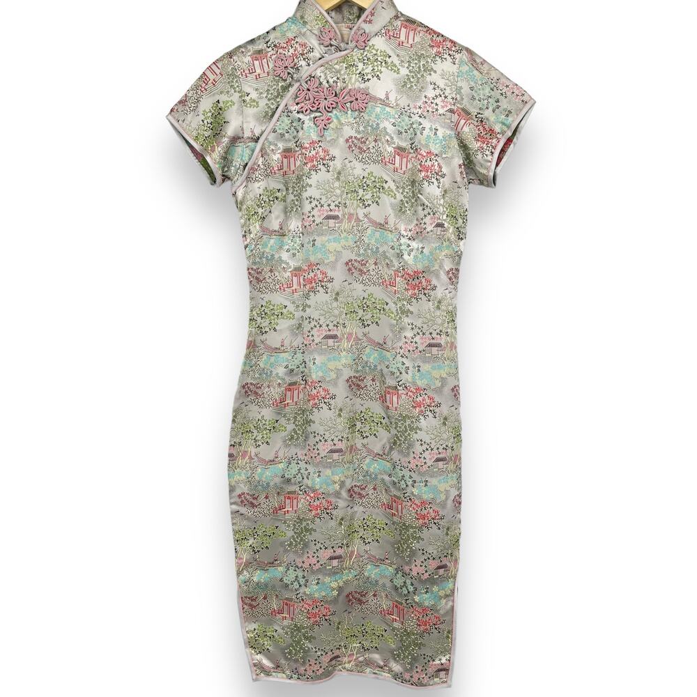 Vintage Peony Brand Dress Women's 32 US M Silver Knee‎ Length Dress